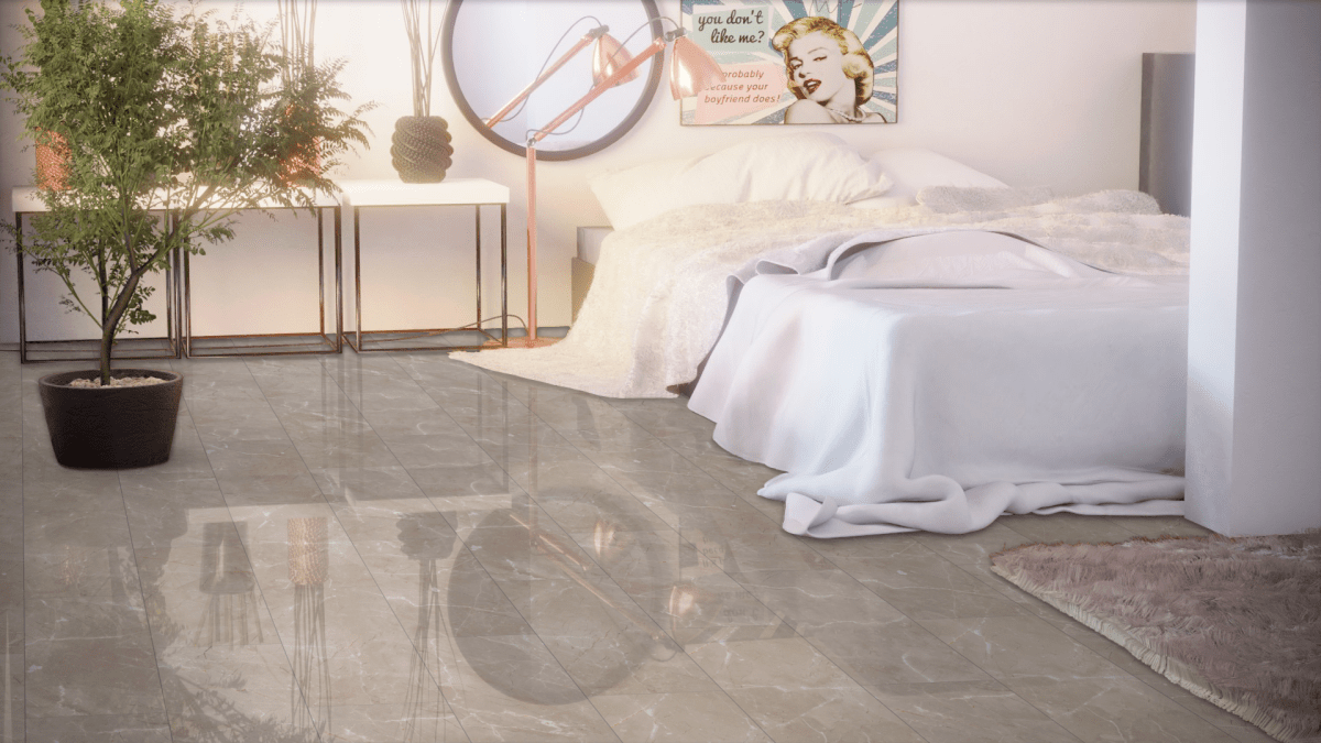 Laminat Kronotex Glamour - Hochglanz Botticino Classico Light