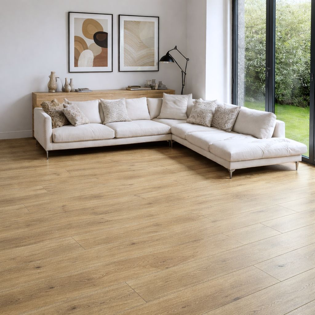 Klick Vinyl Eiche Spring Light mit Trittschall - Floor4all