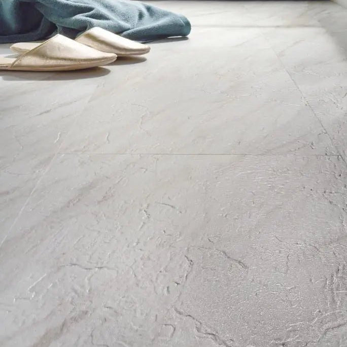 GreenLine Stone Fliesenoptik Carrara Marmor weiß Vinylboden im Badezimmer - wasserdicht von Floor4all