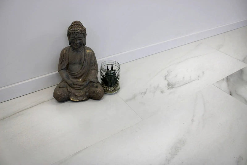 Vinyrock XL Gloss Fliesenoptik Hochglanz Kalba Carrara Marmor