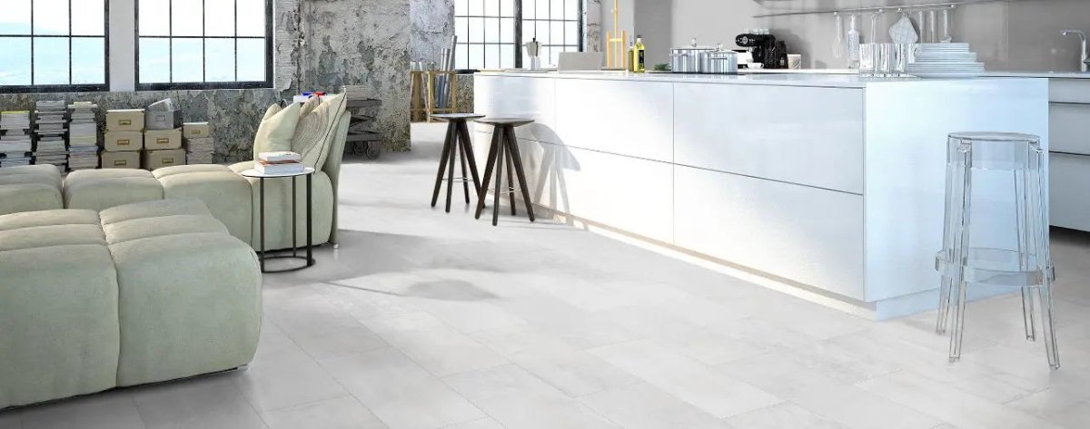 Laminat Classen Visiogrande Fliessestrich weiss