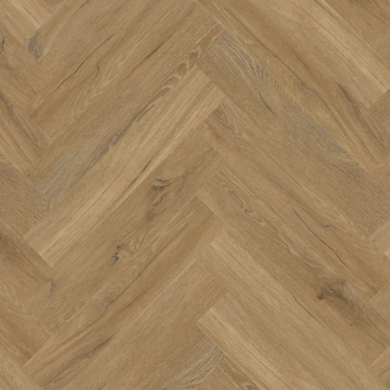 Klick Vinyl Prime Oak Oslo Fischgrätboden mit naturgetreuer Eichenoptik und feiner Maserung von Floor4all