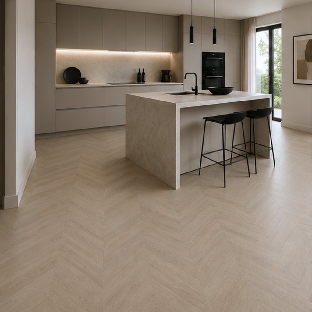 Klick Vinylboden CHEVRON silent 70-05 Manor Hell - Floor4all