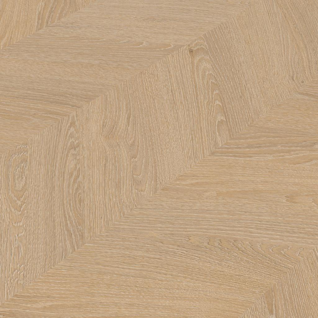 Klick Vinyl Eiche Natural hell – Chevron-Verlegung Nahaufnahme