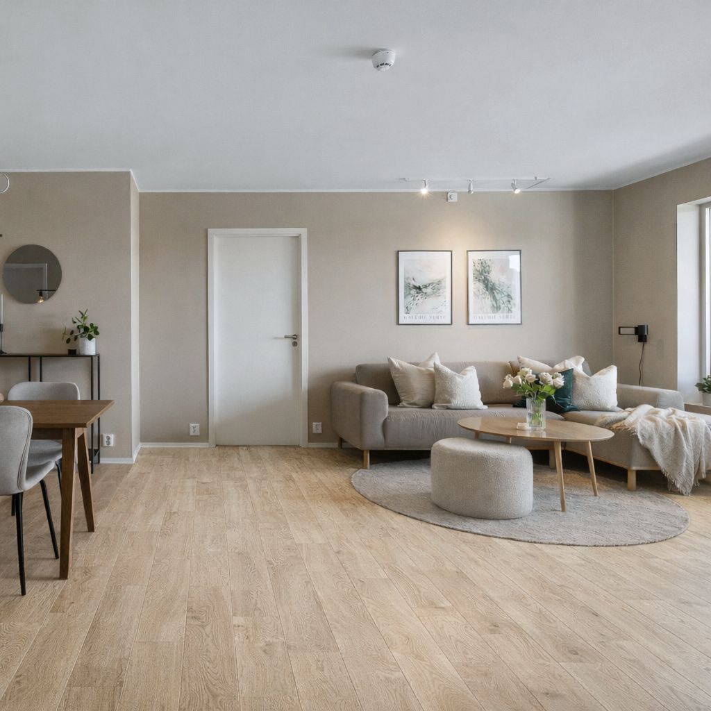 Klick Vinyl Eiche rustikal geräuchert SolidCore XC Wohnzimmer