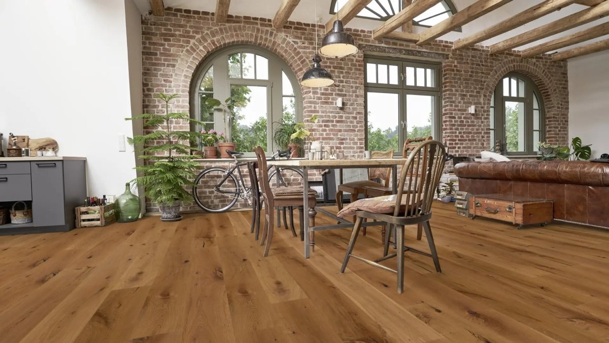 Fertigparkett Französische Eiche XXL rustikal gefast gebürstet natur geölt Landhausdiele - Floor4all