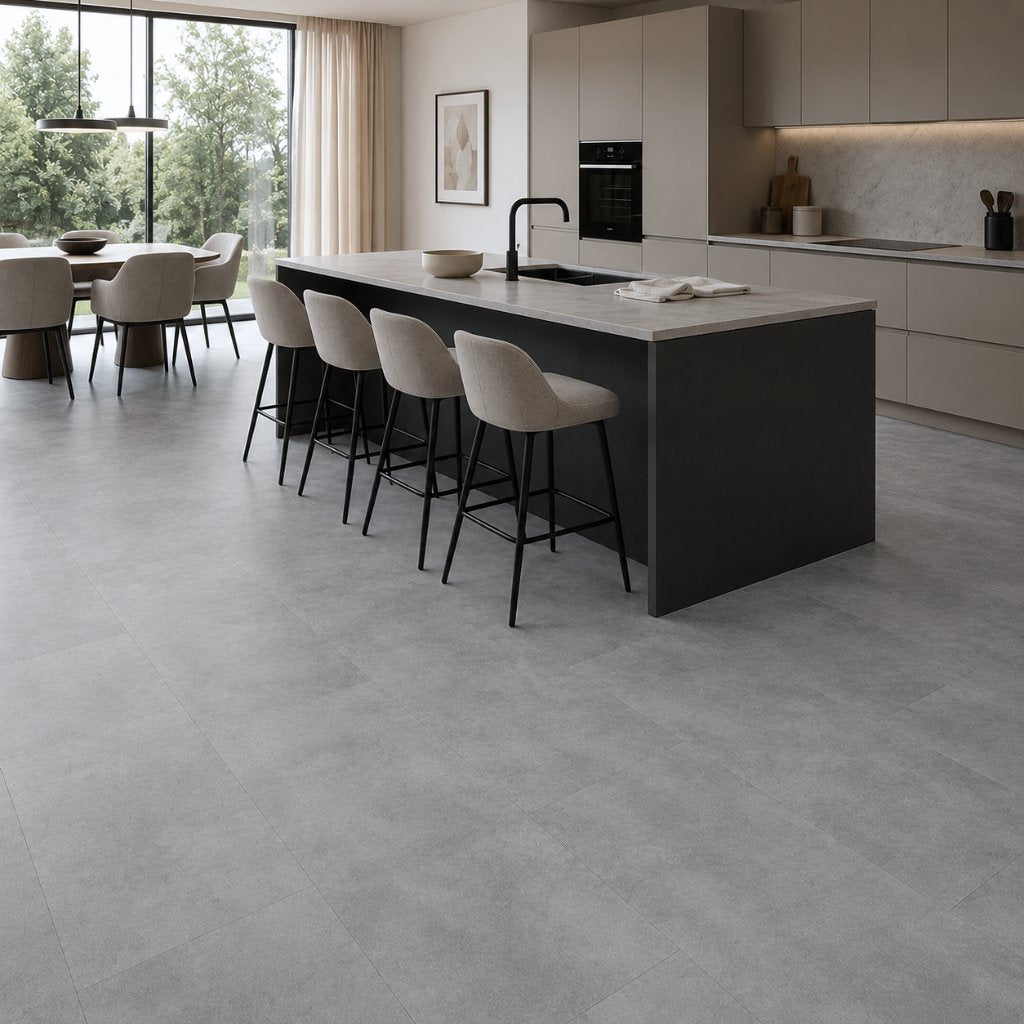 Vinyl Fliesen Solcora Nuance Collection Duck Egg Blue Klick - Floor4all