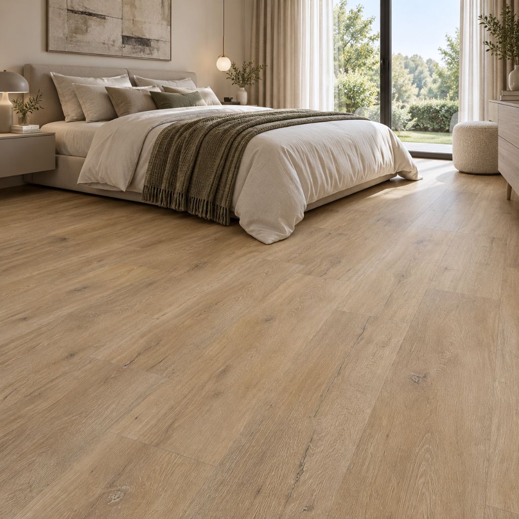Designboden Haro Hydrostar Eiche Trient Natur Schlafzimmer