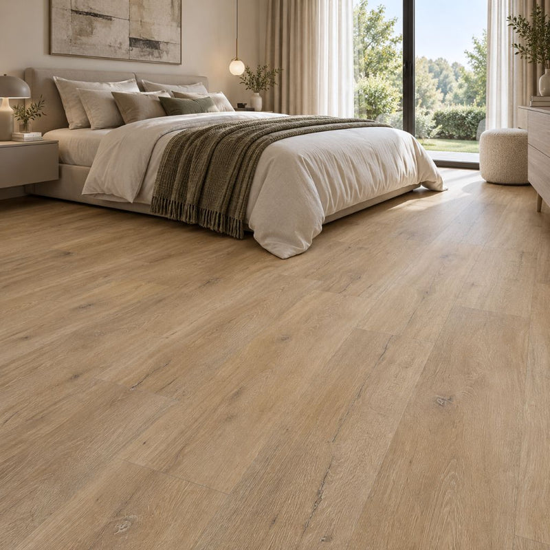 Designboden Haro Hydrostar Eiche Trient Natur Schlafzimmer