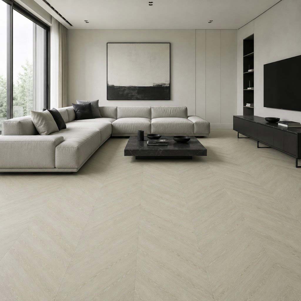 Klick Vinylboden CHEVRON silent 70-05 Palais Braun - Floor4all