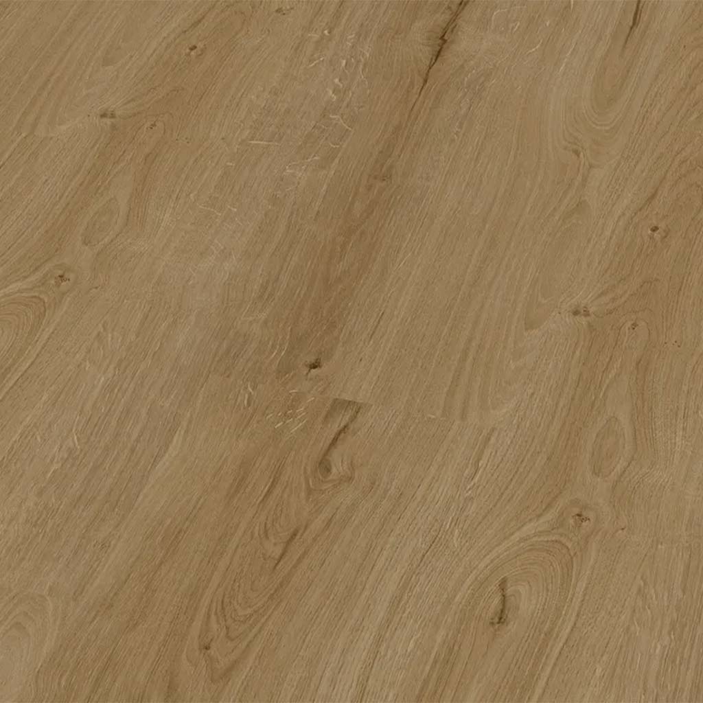Detailaufnahme der natürlichen Eichenstruktur von Klick Vinyl Eiche Rhon