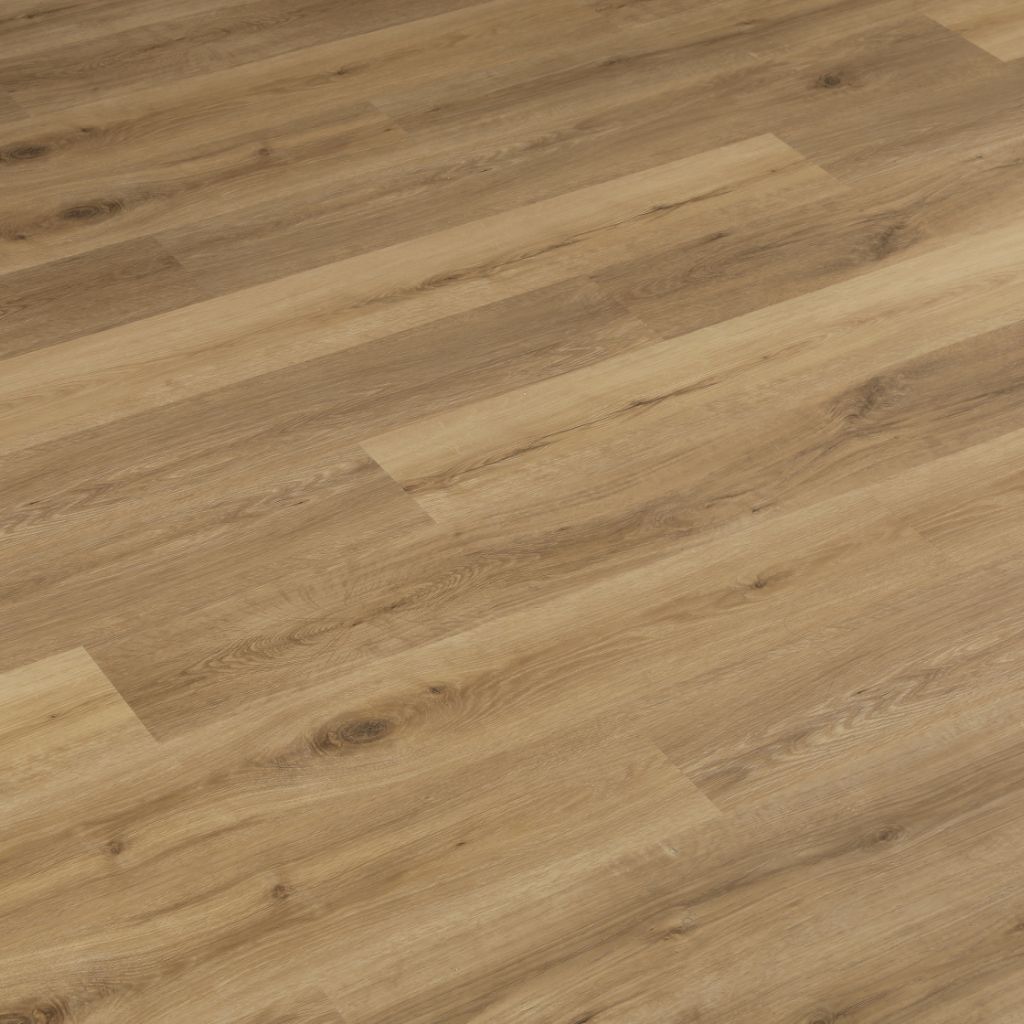 Klick Vinyl Eiche Spring Light, verlegte Landhausdielen 121,8 x 18,1 cm mit Trittschalldämmung von Floor4all