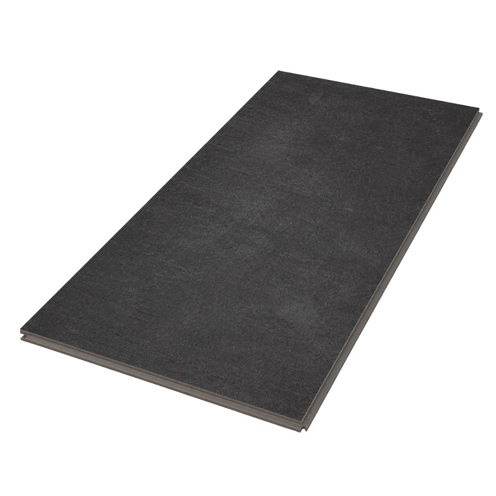 Klick Vinyl Fliesenoptik Solcora Charcoal als freigestellte Großformat-Fliese von Floor4all