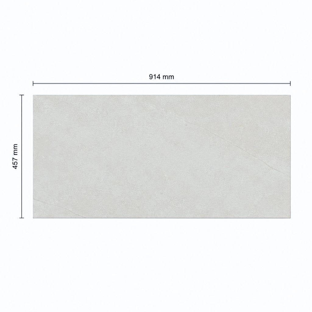 Detailansicht Klick Vinylboden GreenLine XL Travertin Fliesenoptik mit realistischer Steinstruktur von Floor4all