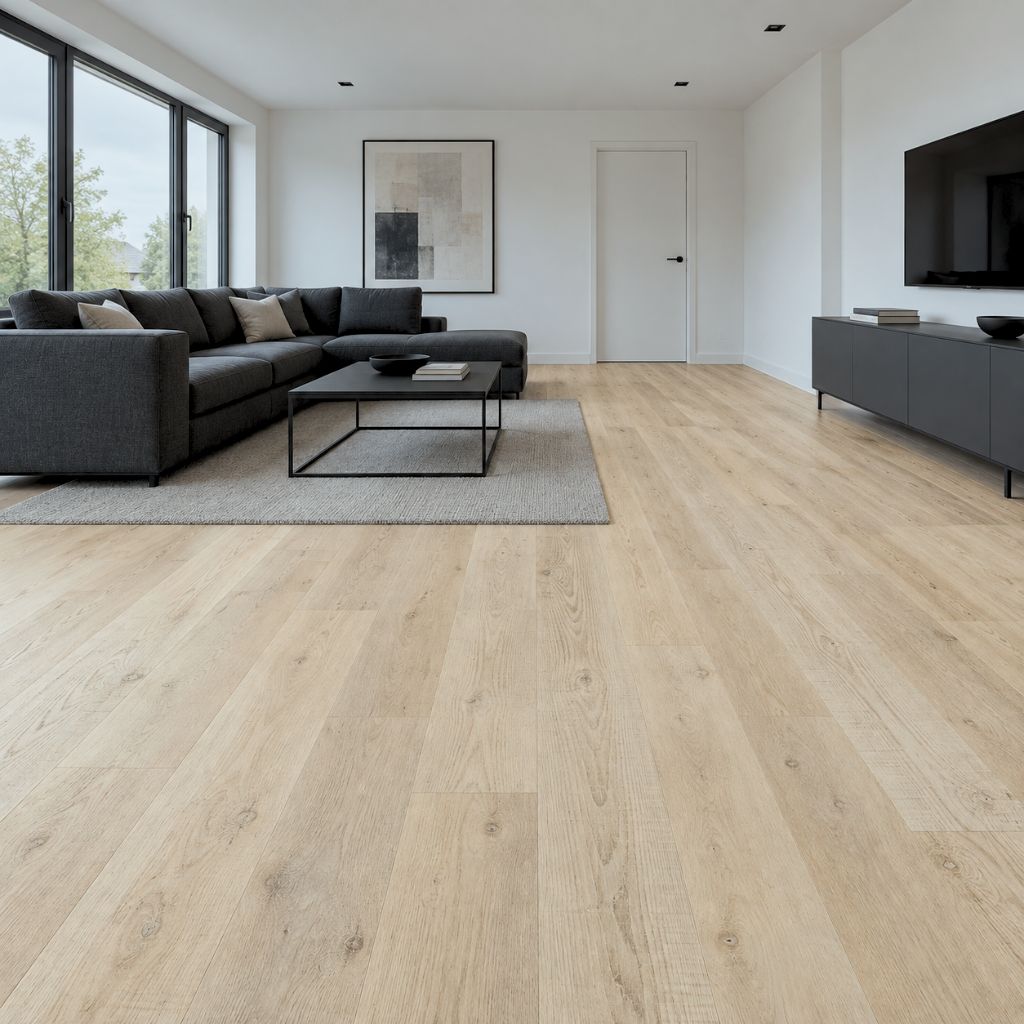 Klick Vinyl HDF mit Kork Dämmung Nigella - Restposten Wohnzimmer - Floor4all