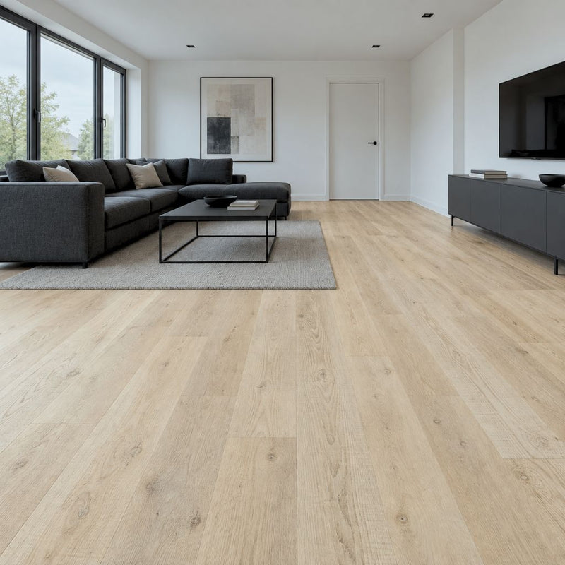 Klick Vinyl HDF mit Kork Dämmung Nigella - Restposten Wohnzimmer - Floor4all