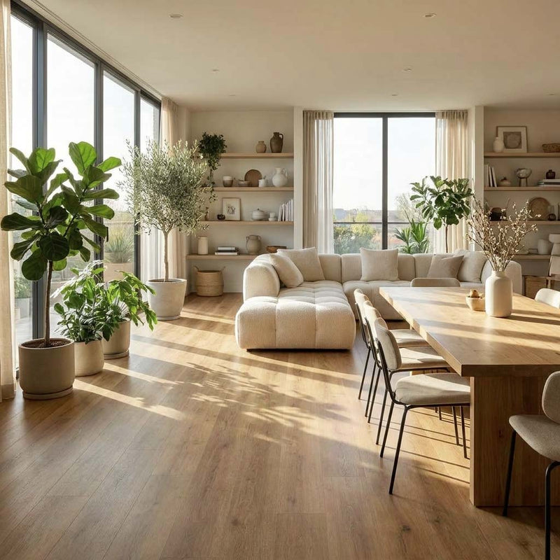 Klick Vinylboden GreenLine Silent Sommer Eiche mit Trittschalldämmung - Floor4all