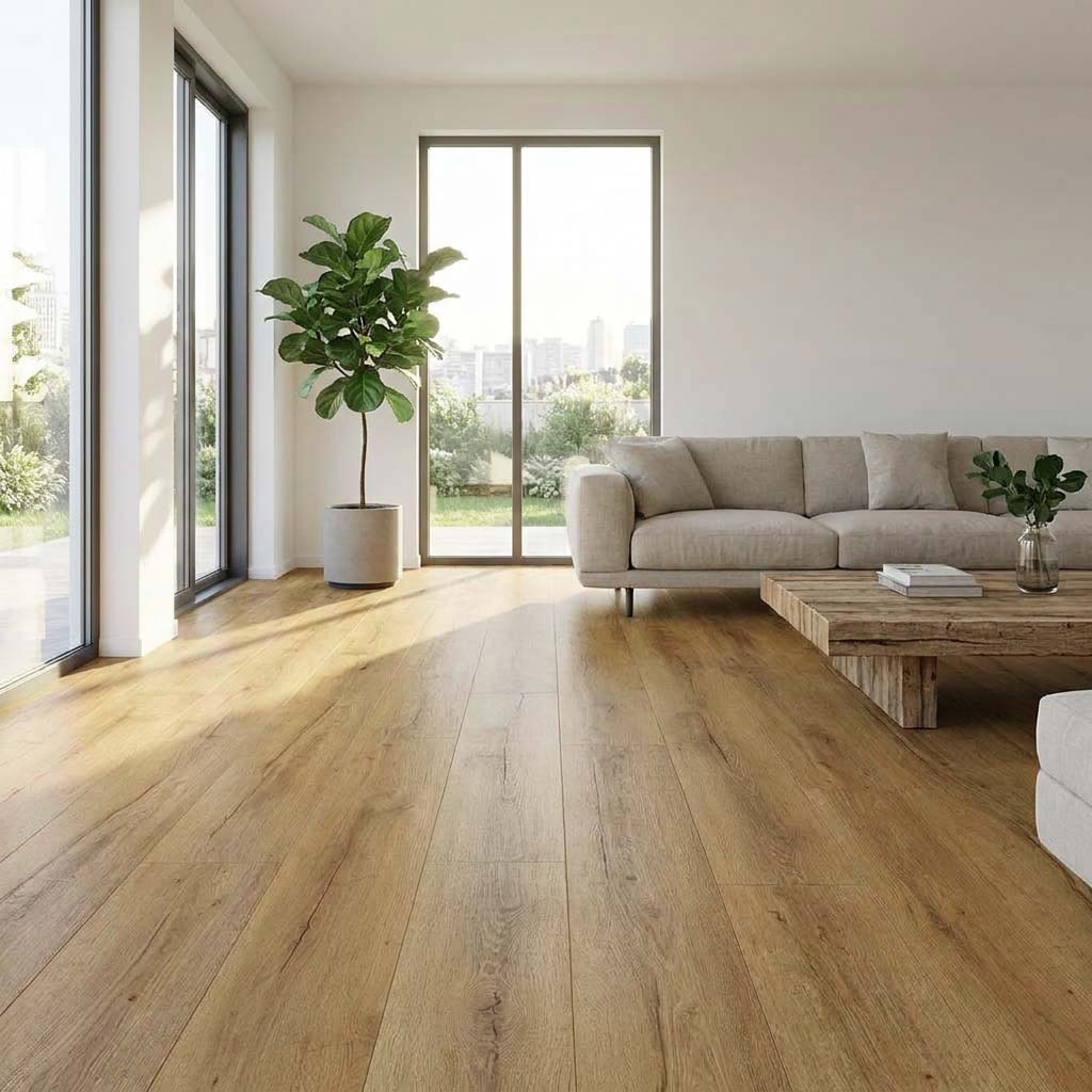 Klick Vinylboden GreenLine Silent Sommer Eiche mit Trittschalldämmung - Floor4all