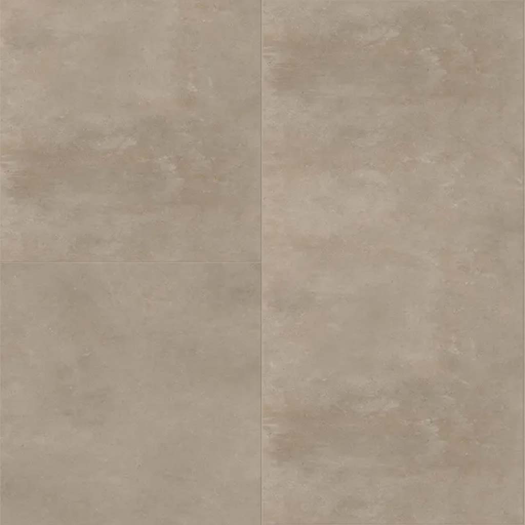 Detailansicht von Klick Vinyl XL Beige Beton mit warmer Betonstruktur und XL-Fliesenoptik