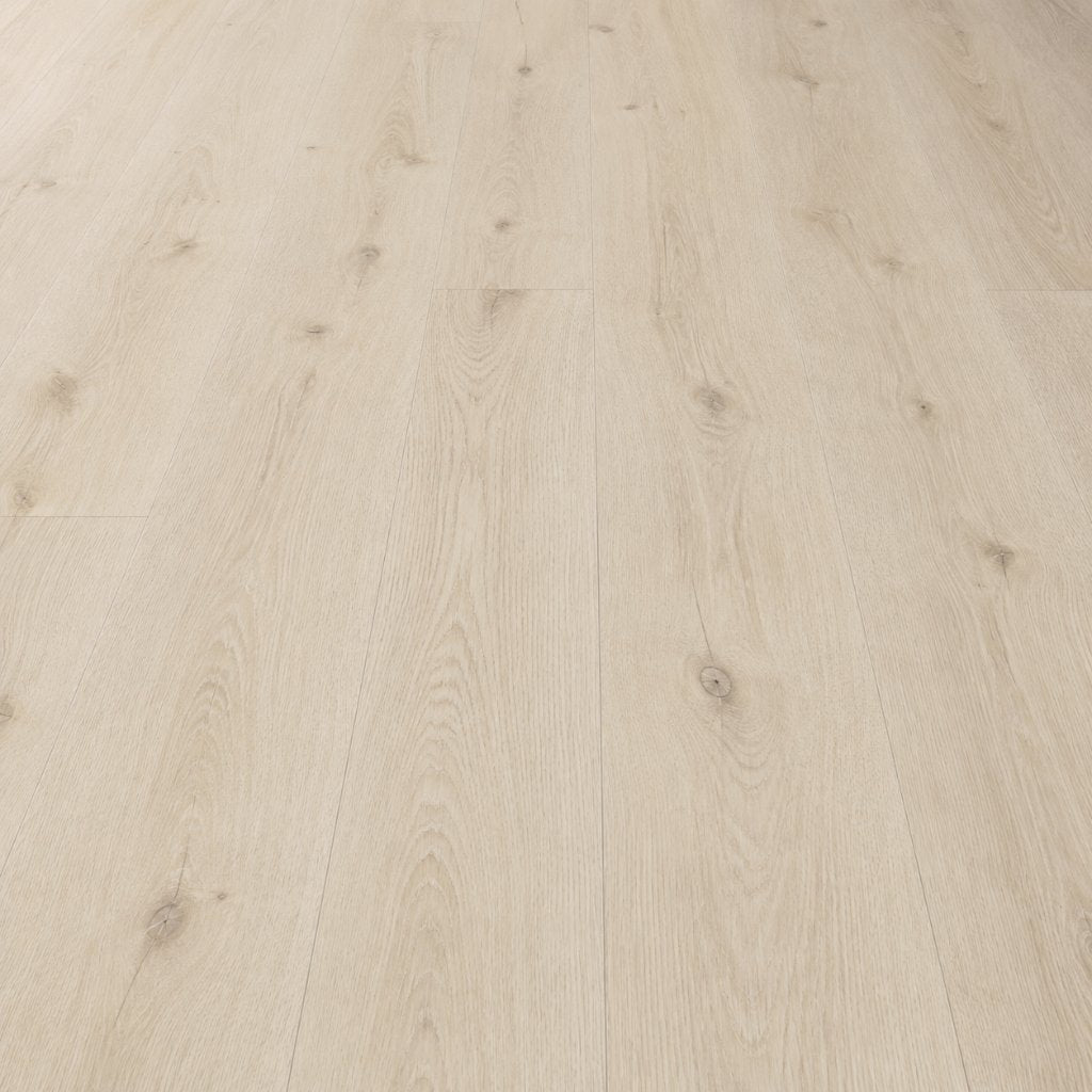 Nahaufnahme der hellen Maserung und Landhausdiele des Vinylbodens Neiva in Holzoptik von Floor4all