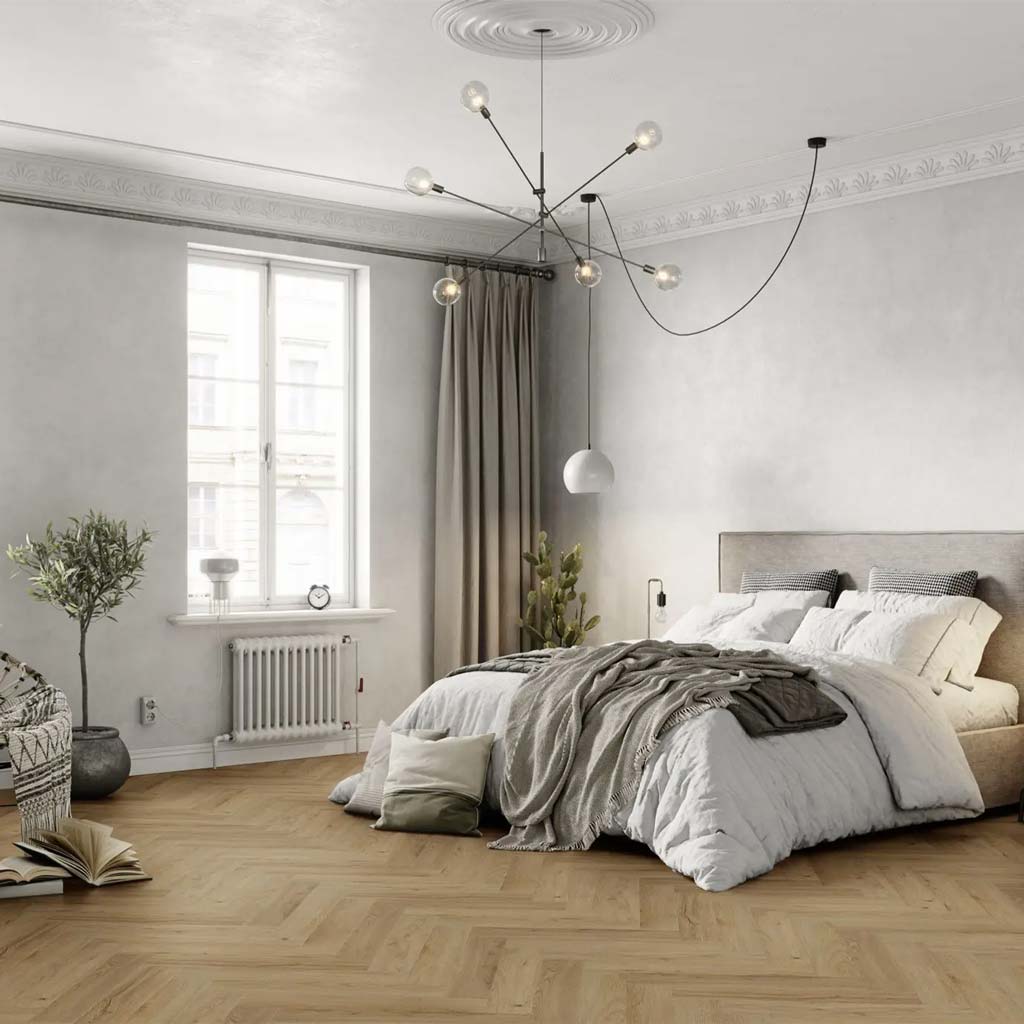 Klick Vinyl Fischgrät Fresh Oak Authentic Pure - Floor4all