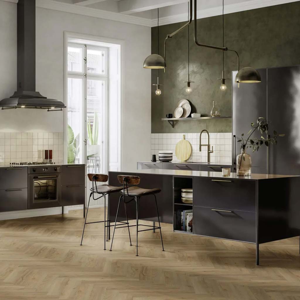 Klick Vinyl Fischgrät Fresh Oak Authentic Pure 1040 von Floor4all