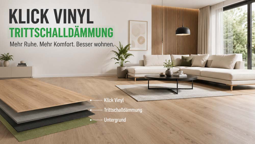 Klick Vinyl Unterlage: Welche Trittschalldämmung ist die richtige?