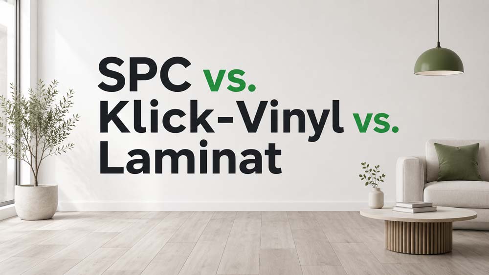 SPC vs. Vinyl vs. Laminat – Welcher Boden passt zu welchem Raum?