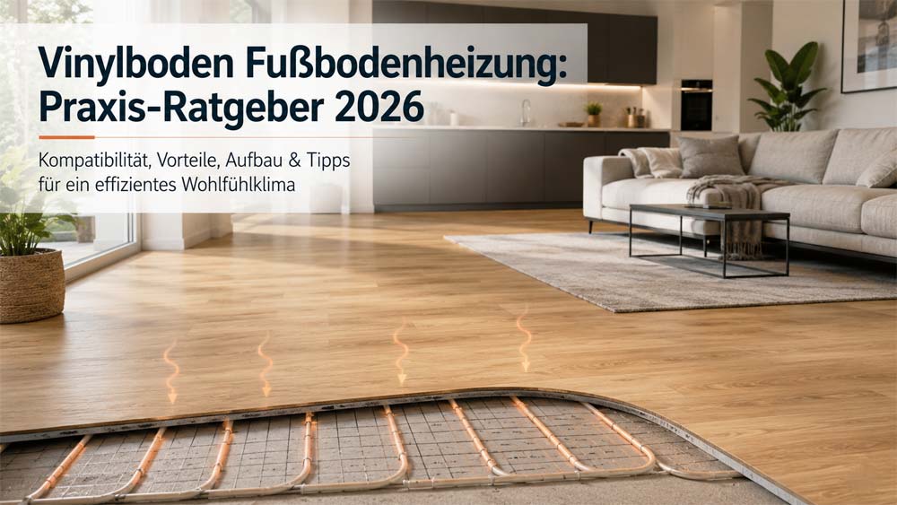 Vinylboden Fußbodenheizung: Praxis-Ratgeber 2026