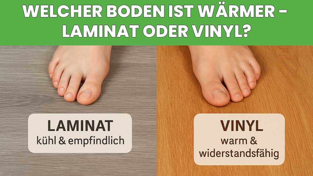 Welcher Boden ist wärmer - Laminat oder Vinyl? - Floor4all