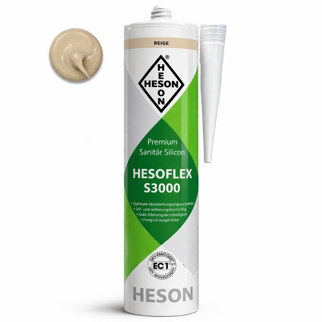 Sanitär Silikon Beige A25 – HESOFLEX S 3000 - Floor4all