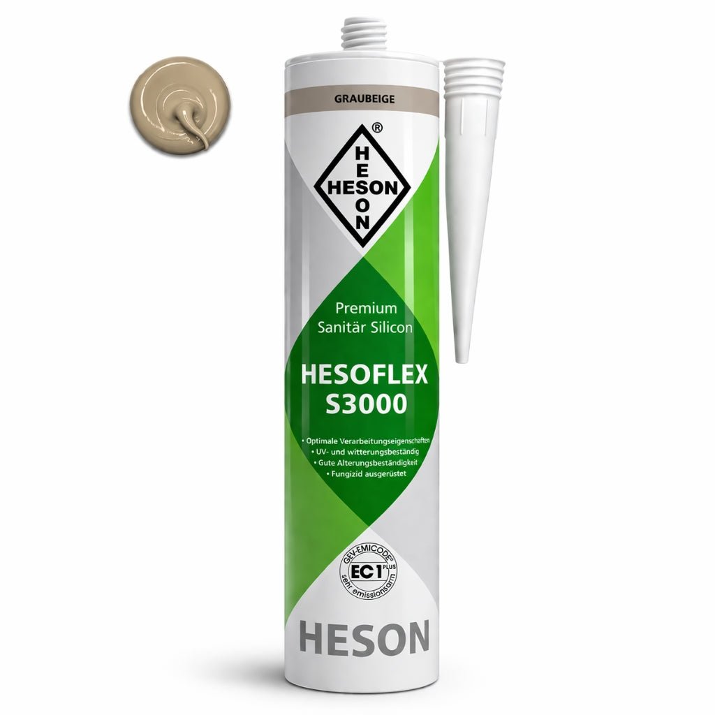 Sanitär Silikon Graubeige A24 – HESOFLEX S 3000 - Floor4all