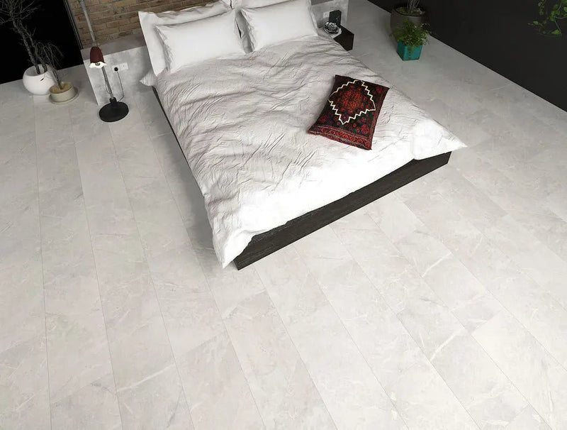 GreenLine-Silent-XL-Stone-Fliesenoptik-Granit-white-mit-Trittschalldaemmung-Vinylboden-Klick-2