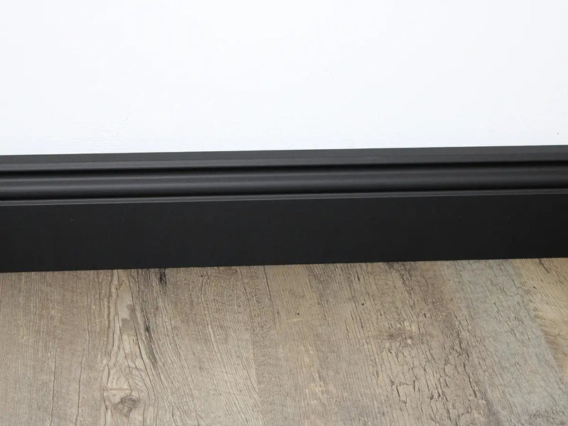 Repac Hamburger Profil schwarz 80mm Sockelleiste und - Leiste von Floor4all