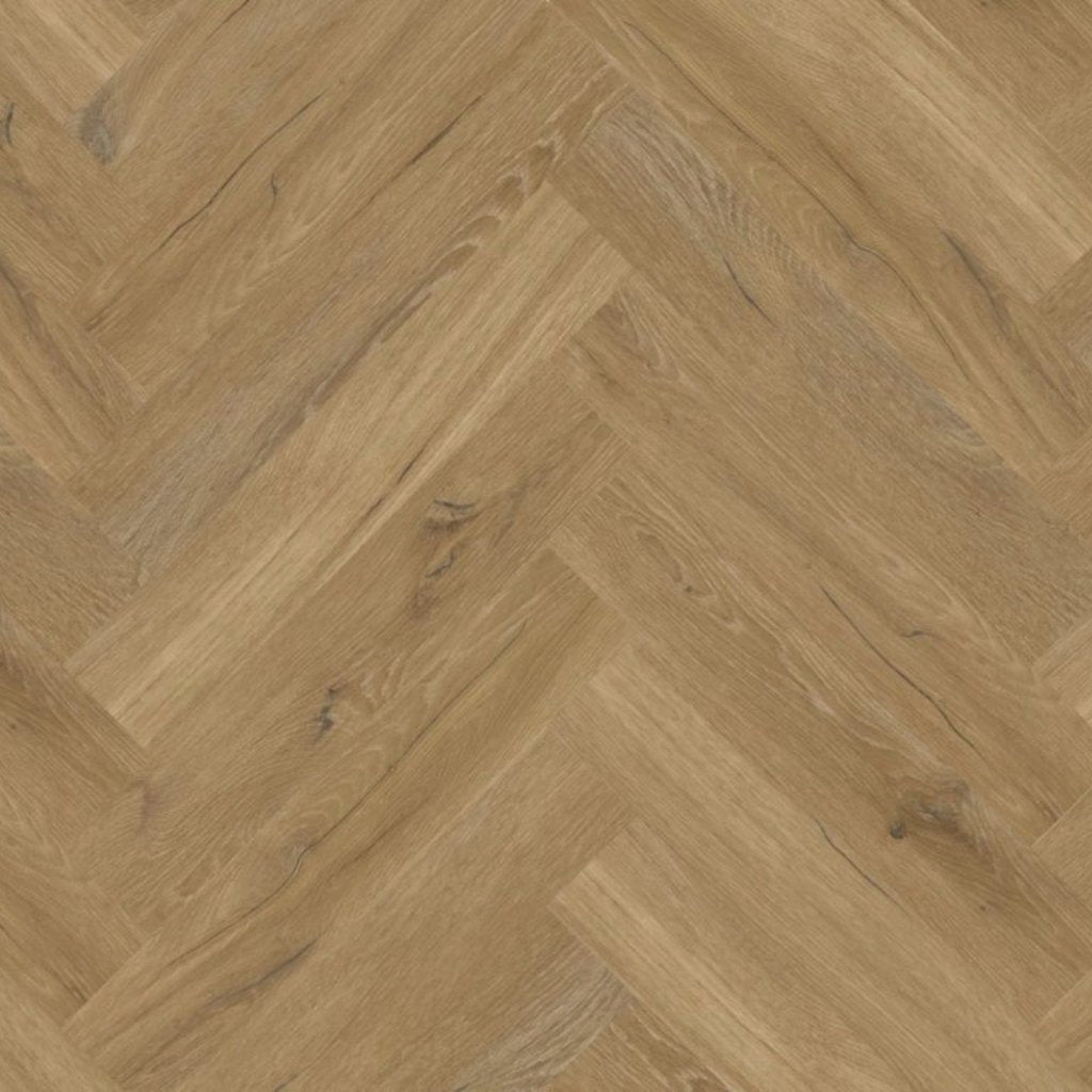 Klick Vinyl Prime Oak Oslo Fischgrätboden mit naturgetreuer Eichenoptik und feiner Maserung von Floor4all