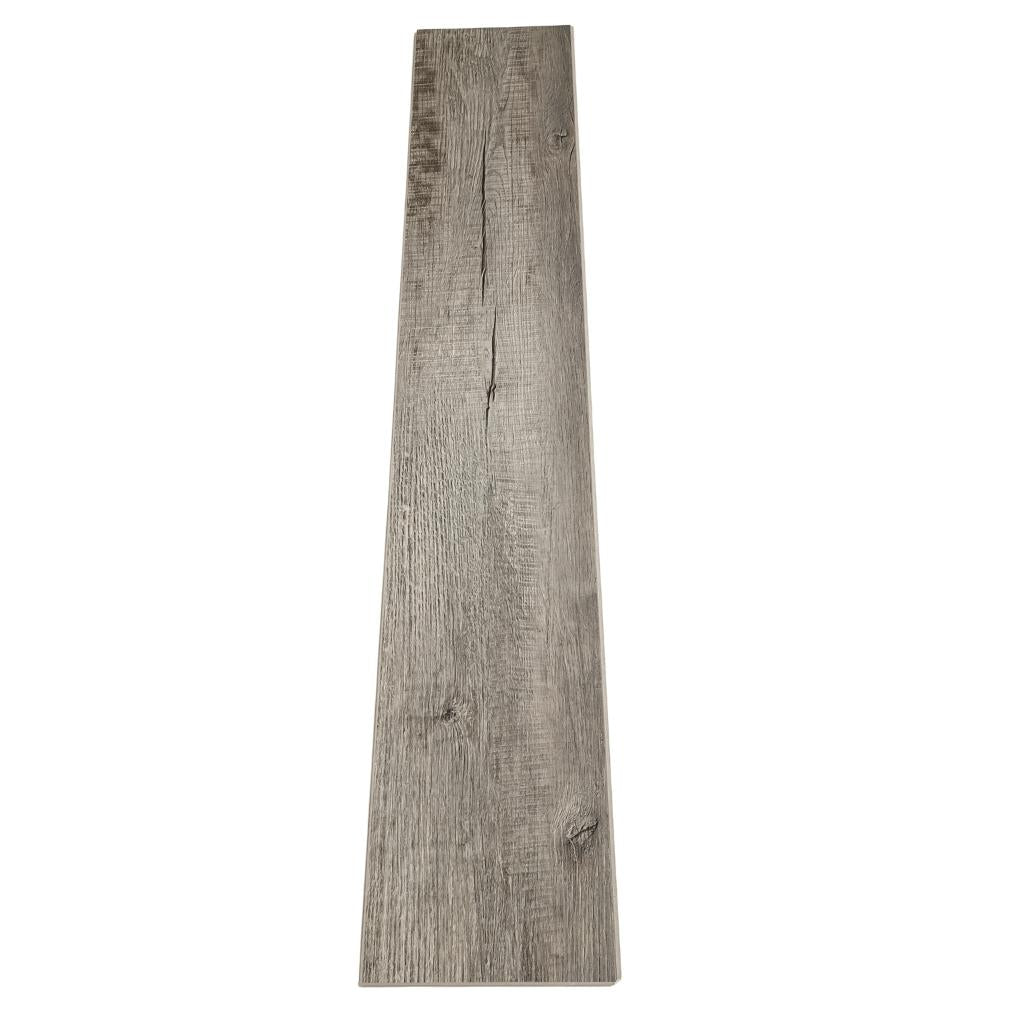 Klick Vinylboden GreenLine Premium Canyon Lodge Pine Landhausdiele in grauem Kiefernholz-Design mit natürlicher Holzmaserung und V-Fuge - Floor4all