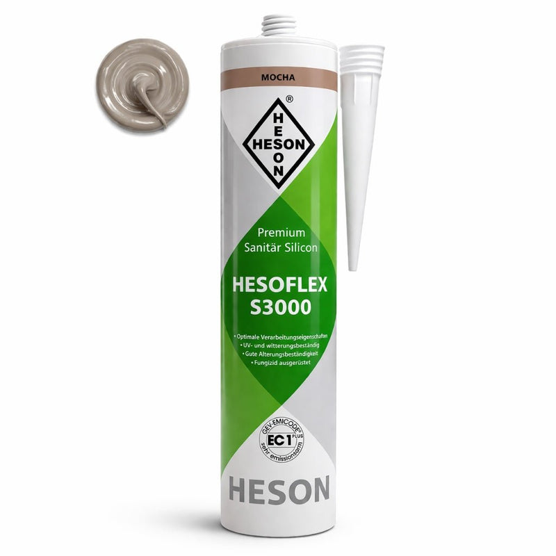 Sanitär Silikon Mocha A68 – HESOFLEX S 3000 - Floor4all