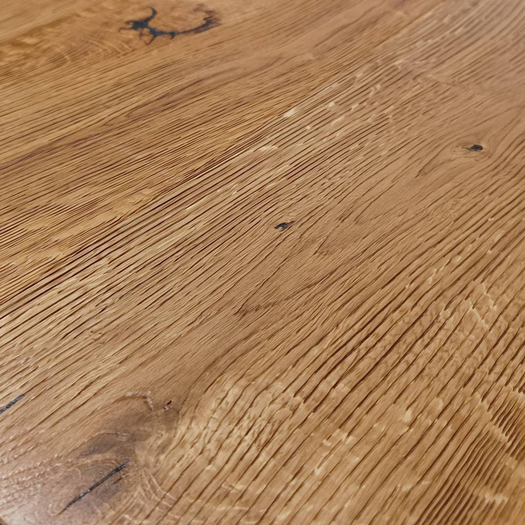 Parkett Urig Eiche Rhino rustikal natur geölt gebürstet Landhausdiele - Floor4All Diele