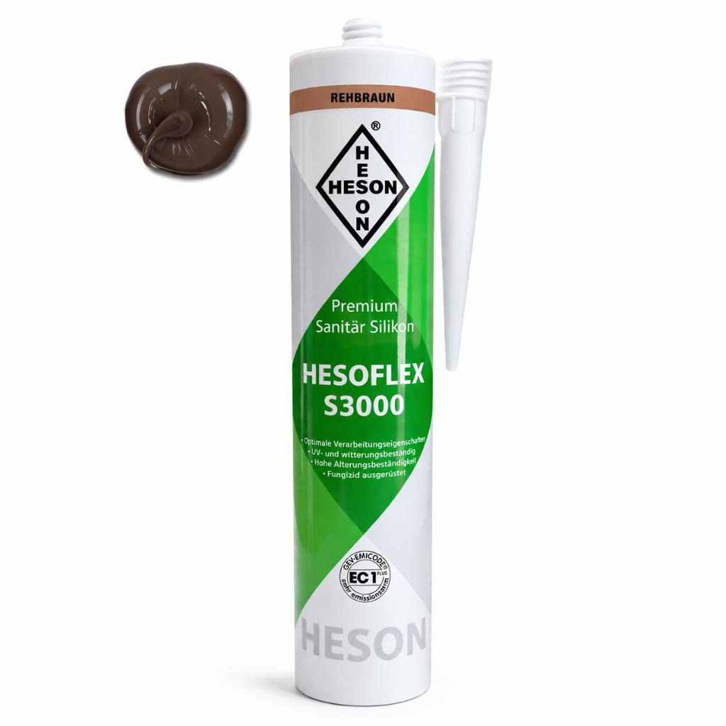 Sanitär Silikon Rehbraun A14 – HESOFLEX S 3000 - Floor4all