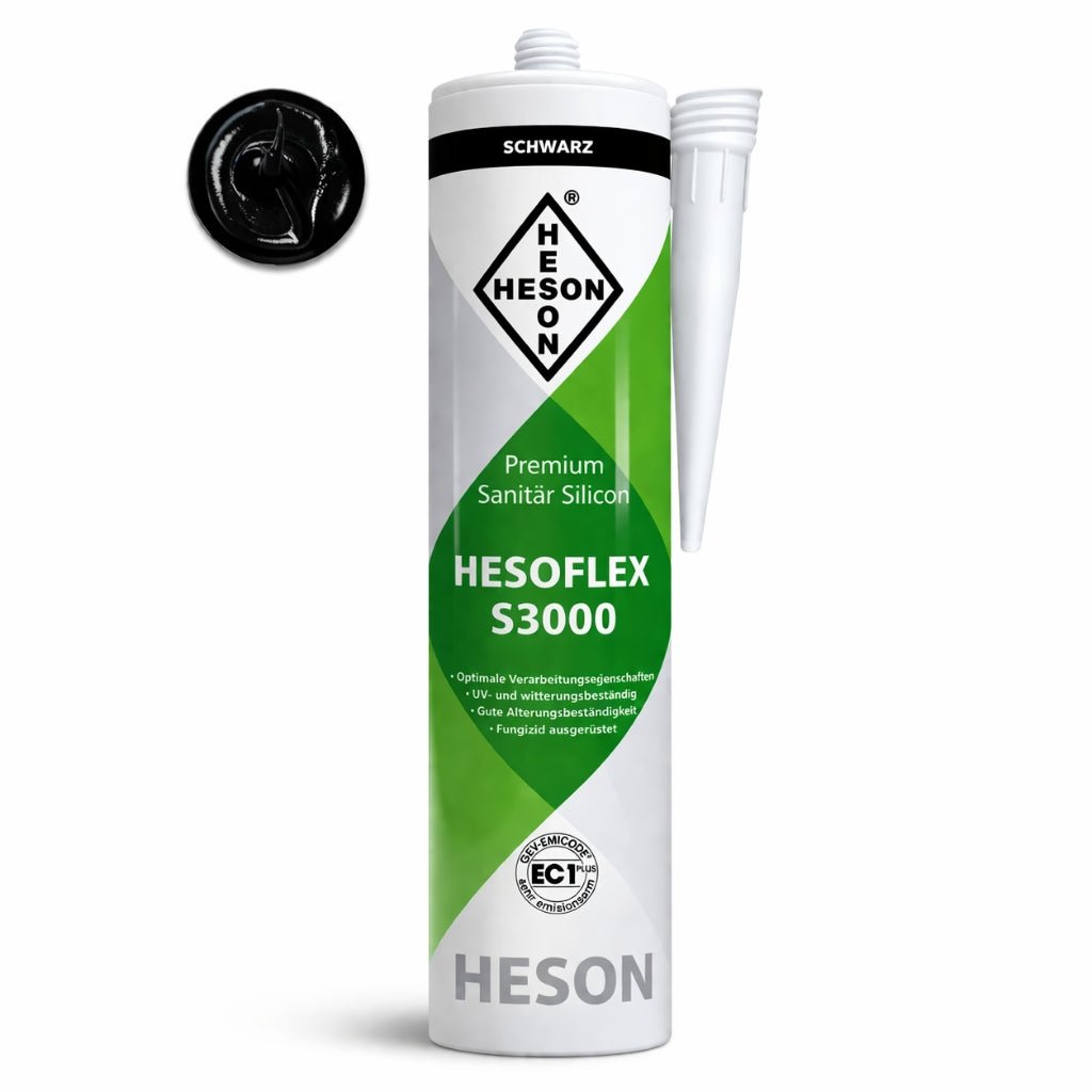 Sanitär Silikon Schwarz A35 – HESOFLEX S 3000 - Floor4all
