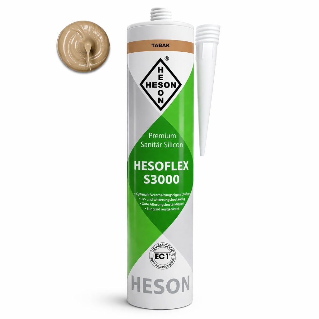 Sanitär Silikon Tabak A16 – HESOFLEX S 3000 - Floor4all