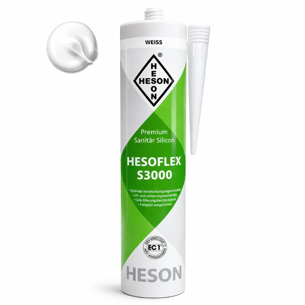 Sanitär Silikon Weiß A28 – HESOFLEX S 3000 - Floor4all