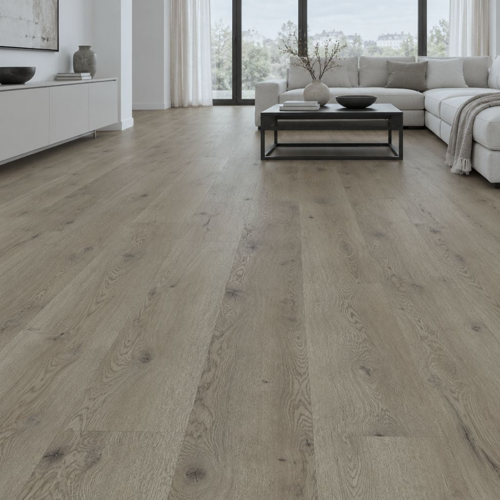 Designboden HARO Eiche Palermo mit Trittschalldämmung Wohnzimmer - Floor4all