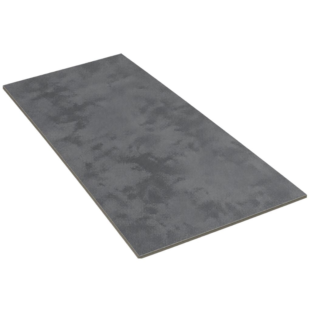 Einzelne Fliese Klick Vinyl Betonoptik Crea dark grey im Format 80 × 40 cm mit Trittschalldämmung von Floor4all