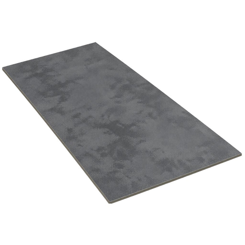 Einzelne Fliese Klick Vinyl Betonoptik Crea dark grey im Format 80 × 40 cm mit Trittschalldämmung von Floor4all