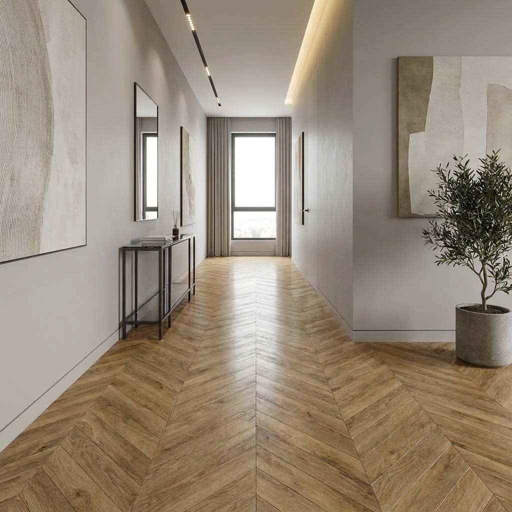 Klick Vinyl Eiche Chevron silent 70-05 Castle - Floor4all
