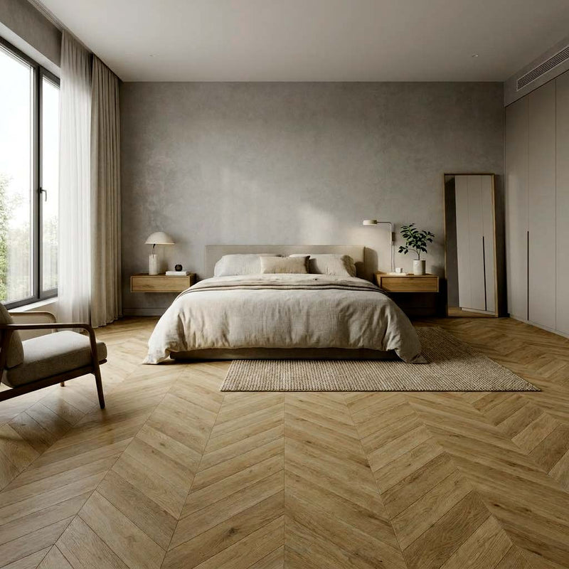 Klick Vinyl Eiche Chevron silent 70-05 Castle - Floor4all