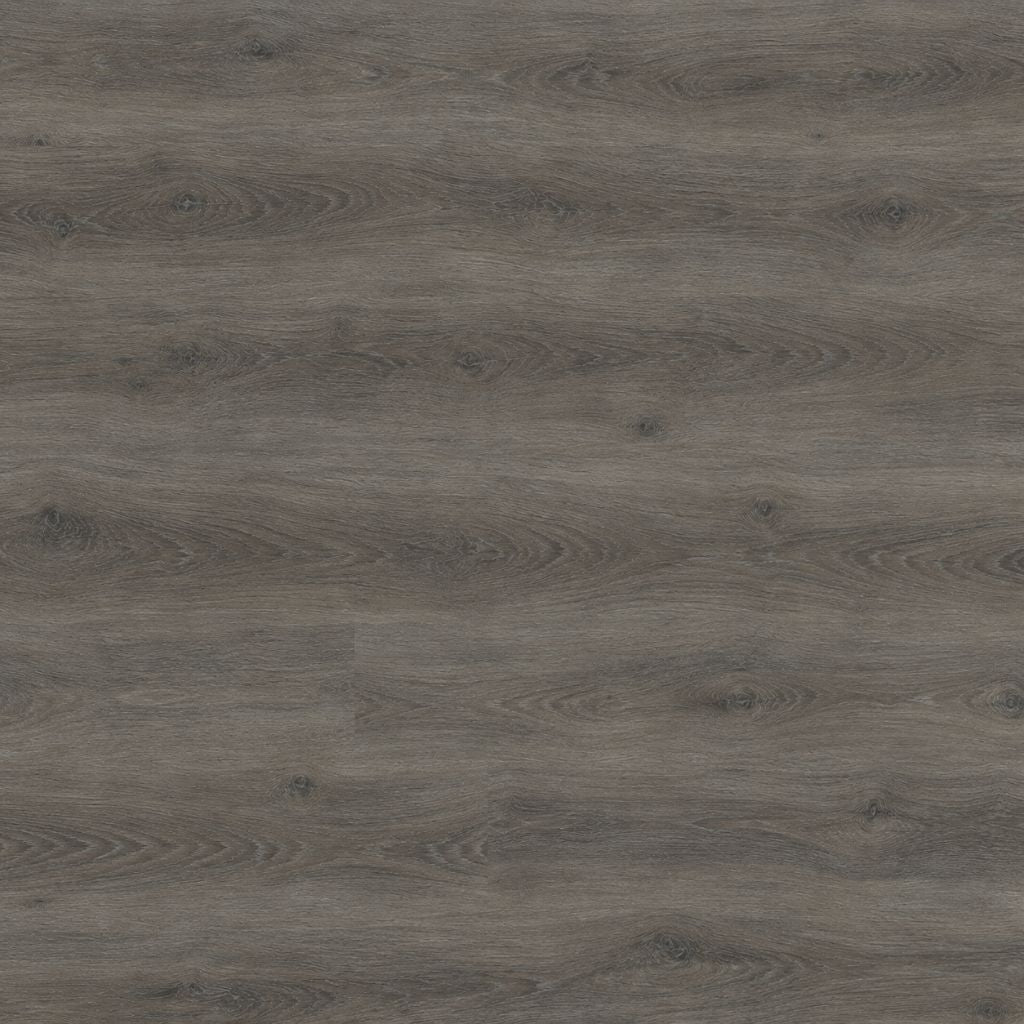 Klick Vinyl Eiche Amsterdam dunkel in Nahaufnahme mit authentischer Holzmaserung von Floor4all