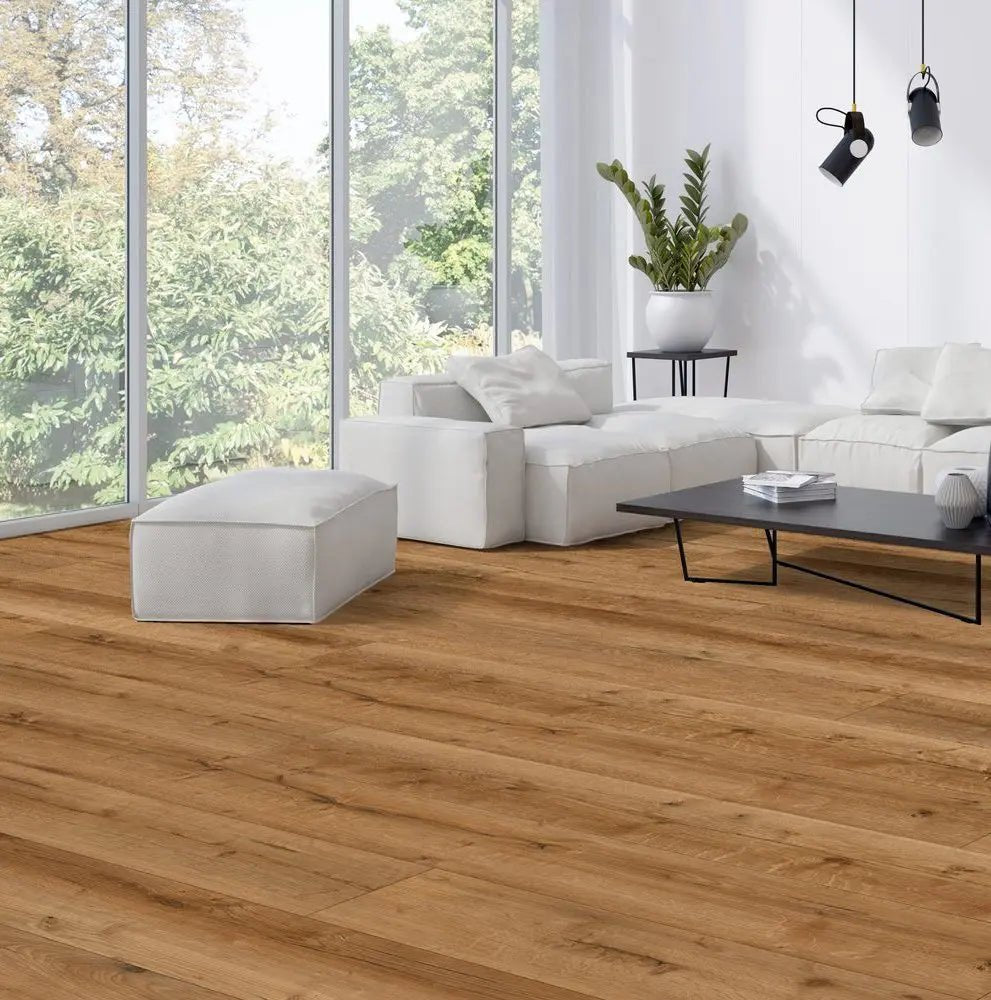 klick-vinyl-eiche-castle-mit-trittschalldaemmung-wohnzimmer - Floor4all
