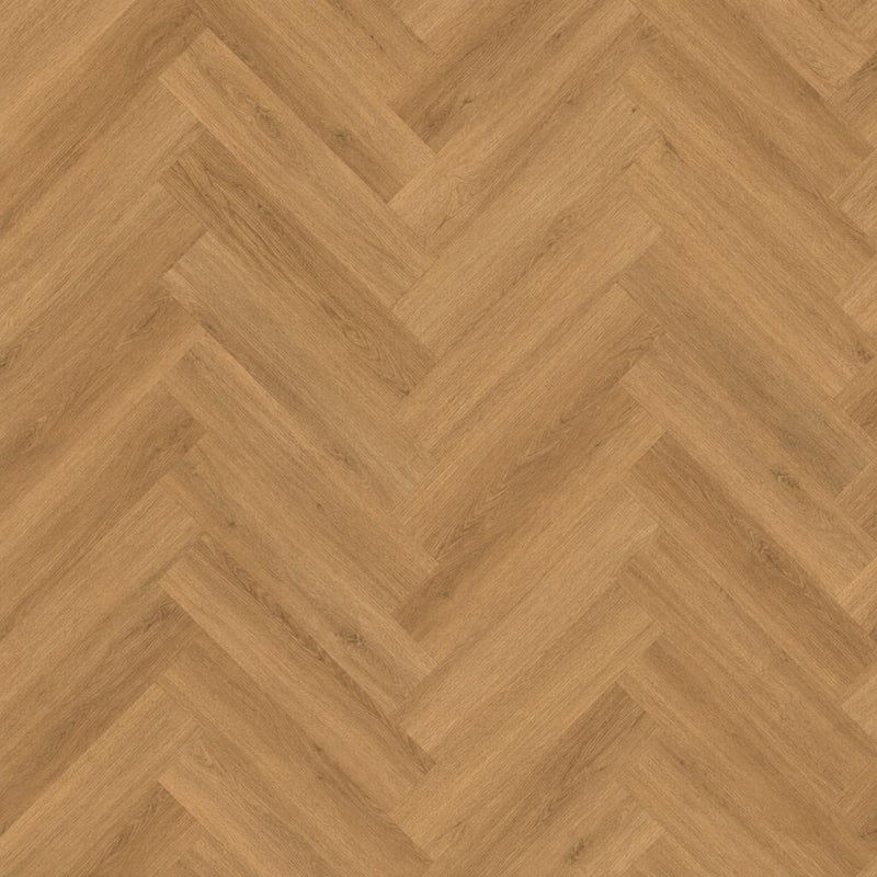 Nahaufnahme der Fischgrät-Verlegung von Klick Vinyl Fresh Oak mit authentischer Eichenoptik von Floor4all